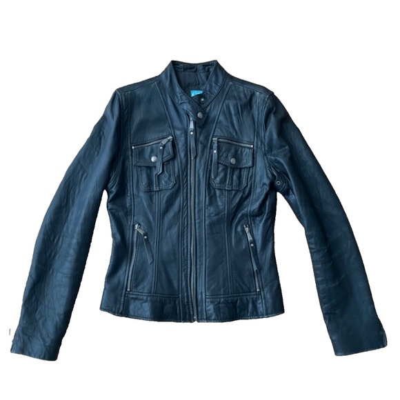 Barneys New York leather jacket Size S - Picture 1 of 8